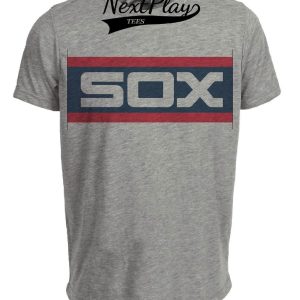 Chicago White Sox Retro Jersey Lettering Baseball 1982 Artwork Heather Gray Sublimated T-Shirt