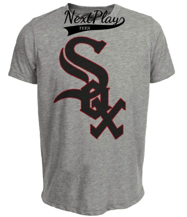 Chicago White Sox Retro Jersey Lettering Baseball 1952 Artwork Heather Gray Sublimated T-Shirt