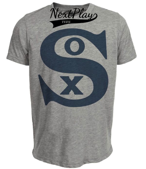 Chicago White Sox Retro Baseball 1919 Artwork Heather Gray Sublimated T-Shirt