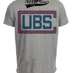 Chicago Cubs Retro Baseball 1918 Artwork Heather Gray Sublimated T-Shirt