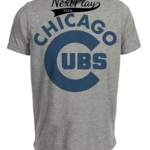 Chicago Cubs Retro Jersey Lettering Baseball 1935 Artwork Heather Gray Sublimated T-Shirt