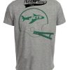 New York Jets Retro Football Helmet 1963 Artwork Heather Gray Sublimated T-Shirt