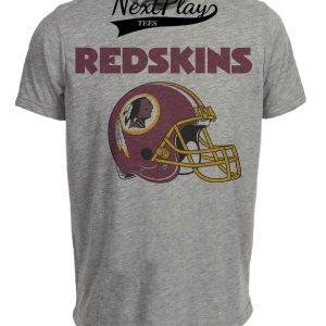 Washington Redskins Retro Football Helmet 1975 Artwork Heather Gray Sublimated T-Shirt
