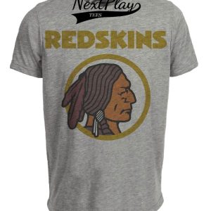 Washington Redskins Retro Football 1940 Artwork Heather Gray Sublimated T-Shirt