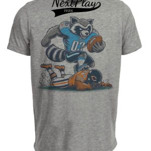 Tennessee Titans vs. Chicago Bears Retro Rivalry Football T-Rac Artwork Heather Gray Sublimated T-Shirt