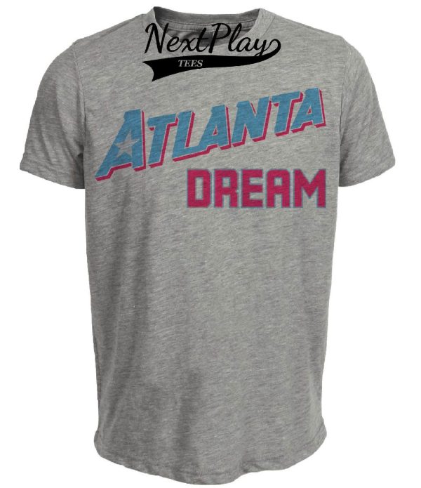 Atlanta Dream Retro Basketball 1999 Artwork Heather Gray Sublimated T-Shirt