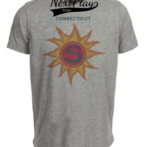 Connecticut Sun Retro Logo Basketball 2003 Artwork Heather Gray Sublimated T-Shirt