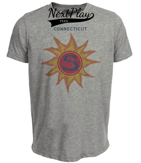 Connecticut Sun Retro Logo Basketball 2003 Artwork Heather Gray Sublimated T-Shirt