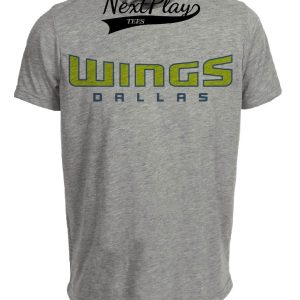 Dallas Wings Retro Basketball Artwork Heather Gray Sublimated T-Shirt