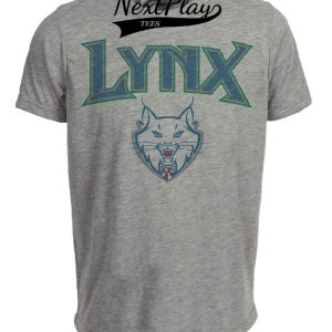 Minnesota Lynx Retro Logo Basketball 1999 Artwork Heather Gray Sublimated T-Shirt