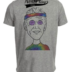 Boston Celtics Retro Bill Walton Basketball 1986 Artwork Heather Gray Sublimated T-Shirt