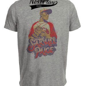 Kansas City Monarchs Retro Satchel Paige Baseball 1935 Artwork Heather Gray Sublimated T-Shirt