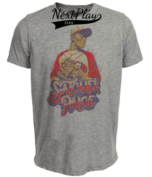 Kansas City Monarchs Retro Satchel Paige Baseball 1935 Artwork Heather Gray Sublimated T-Shirt