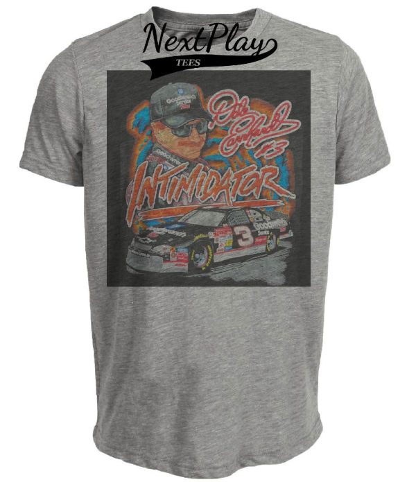 Dale Earnhardt Retro Racing Intimidator 1988 Artwork Heather Gray Sublimated T-Shirt