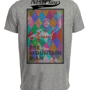 Portland Trailblazers Retro Bill Walton Basketball 1975 Artwork Heather Gray Sublimated T-Shirt