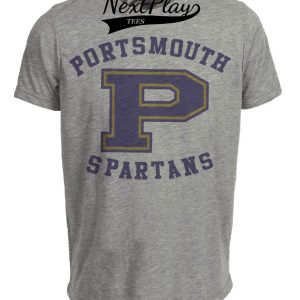Portsmouth Spartans Detroit Lions Retro Football 1930 Artwork Heather Gray Sublimated T-Shirt