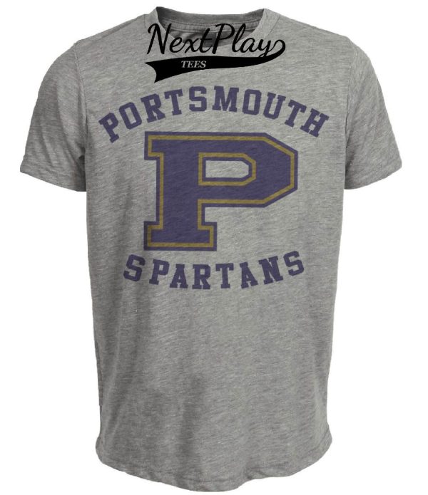 Portsmouth Spartans Detroit Lions Retro Football 1930 Artwork Heather Gray Sublimated T-Shirt