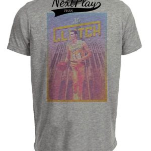 Los Angeles Lakers Retro Jerry West Basketball 1969 Artwork Heather Gray Sublimated T-Shirt