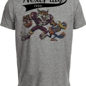 Texas State Bobcats vs. Texas-SA Roadrunners Exclusive Retro Rivals Football Artwork Heather Gray Sublimated T-Shirt