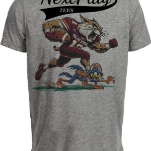 Texas State Bobcats vs. UTSA Roadrunners Exclusive Retro Rivals Football Artwork Heather Gray Sublimated T-Shirt