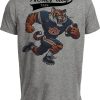 Auburn Tigers Exclusive Retro Football Artwork Heather Gray Sublimated T-Shirt