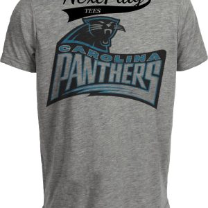 Carolina Panthers Retro Football 1995 Artwork Heather Gray Sublimated T-Shirt