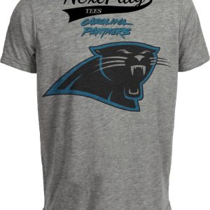 Carolina Panthers Retro Football 1996 Artwork Heather Gray Sublimated T-Shirt
