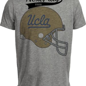 UCLA Bruins Retro Football Helmet 1973 Artwork Heather Gray Sublimated T-Shirt