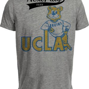 UCLA Bruins Retro Mascot 1964 Artwork Heather Gray Sublimated T-Shirt