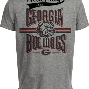 Georgia Bulldogs Exclusive Retro Nostalgic Artwork Heather Gray Sublimated T-Shirt