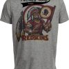 Washington Redskins Exclusive Retro Football Mascot 1987 Artwork Heather Gray Sublimated T-Shirt