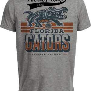 Florida Gators Exclusive Retro Team Artwork Heather Gray Sublimated T-Shirt