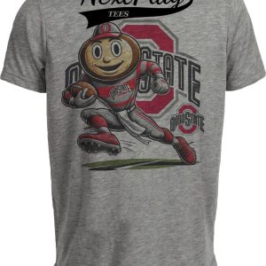 Ohio State Buckeyes Exclusive Retro Football 1996 Artwork Heather Gray Sublimated T-Shirt