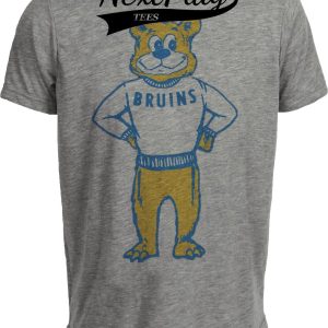 UCLA Bruins Retro Mascot 1968 Artwork Heather Gray Sublimated T-Shirt