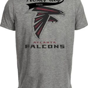 Atlanta Falcons Retro Football 1998 Artwork Heather Gray Sublimated T-Shirt