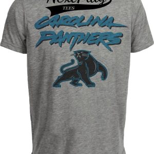 Carolina Panthers Retro Football Mascot 1998 Artwork Heather Gray Sublimated T-Shirt