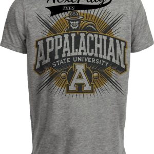 Appalachian State University Yosef Exclusive Retro Team Artwork Heather Gray Sublimated T-Shirt