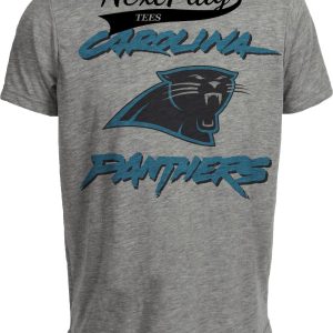 Carolina Panthers Retro Football 1997 Artwork Heather Gray Sublimated T-Shirt