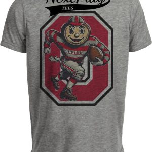 Ohio State Buckeyes Exclusive Retro Football 1979 Artwork Heather Gray Sublimated T-Shirt