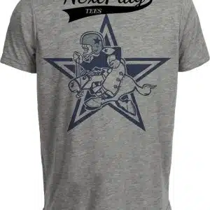 Dallas Cowboys Retro Mascot Star Football 1960 Artwork Heather Gray Sublimated T-Shirt