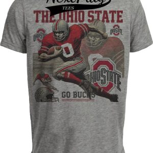 Ohio State Buckeyes Exclusive Retro Football 1960 Artwork Heather Gray Sublimated T-Shirt