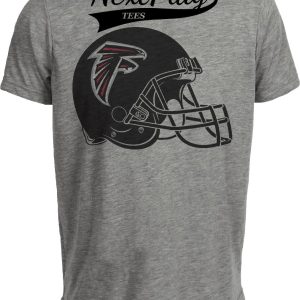 Atlanta Falcons Retro Football Helmet 1995 Artwork Heather Gray Sublimated T-Shirt