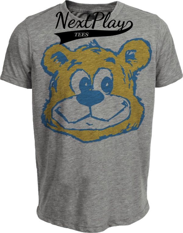 UCLA Bruins Retro Mascot 1965 Artwork Heather Gray Sublimated T-Shirt