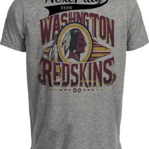 Washington Redskins Exclusive Retro Football 1987 Artwork Heather Gray Sublimated T-Shirt
