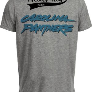 Carolina Panthers Retro Football 1998 Artwork Heather Gray Sublimated T-Shirt