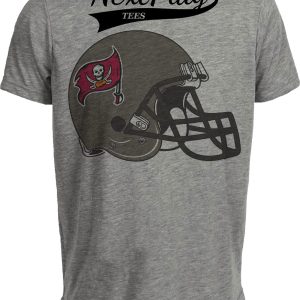 Tampa Bay Buccaneers Retro Football Helmet 1996 Artwork Heather Gray Sublimated T-Shirt