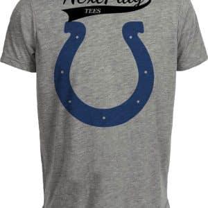 Indianapolis Colts Retro Football 1978 Artwork Heather Gray Sublimated T-Shirt