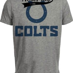Indianapolis Colts Retro Football 1984 Artwork Heather Gray Sublimated T-Shirt