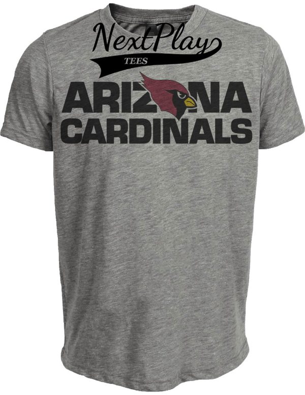 Arizona Cardinals Retro Football 1989 Artwork Heather Gray Sublimated T-Shirt