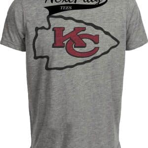 Kansas City Chiefs Retro Football 1972 Artwork Heather Gray Sublimated T-Shirt